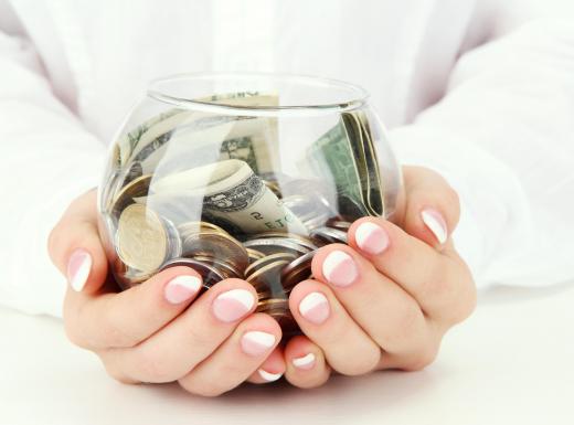 Donating spare change to local organizations is part of community service.