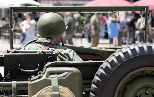 During occupations, military personnel on patrol have to be on the alert for insurgent attacks.